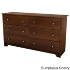 Commode double à 6 tiroirs, 5 couleurs – Style moderne, assemblage par 2 personnes