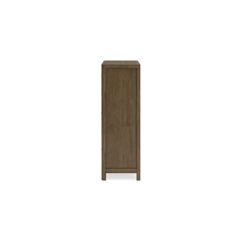 Commode à 5 tiroirs brun clair