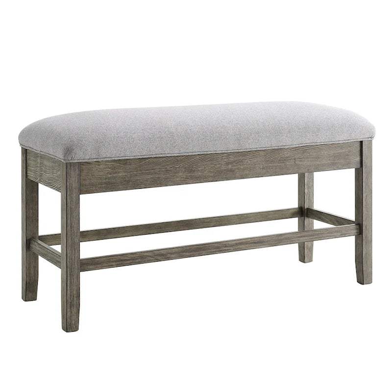 Steve Silver Garfield Driftwood Storage Counter Bench