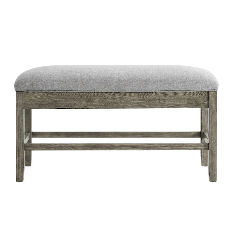 Banc de rangement de comptoir Driftwood, rembourré, 2 places