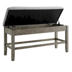 Banc de rangement de comptoir Driftwood, rembourré, 2 places