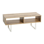 Meuble TV et Table basse rectangulaires avec rangement Coastal Oak / Slate / Black / Ashwood, convient aux téléviseurs jusqu'à 42"
