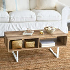 Meuble TV et Table basse rectangulaires avec rangement Coastal Oak / Slate / Black / Ashwood, convient aux téléviseurs jusqu'à 42"