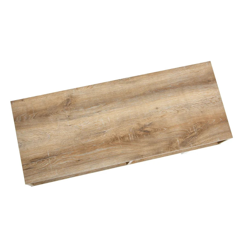 Meuble TV et Table basse rectangulaires avec rangement Coastal Oak / Slate / Black / Ashwood, convient aux téléviseurs jusqu'à 42"