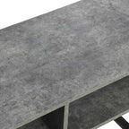 Meuble TV et Table basse rectangulaires avec rangement Coastal Oak / Slate / Black / Ashwood, convient aux téléviseurs jusqu'à 42"