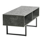 Meuble TV et Table basse rectangulaires avec rangement Coastal Oak / Slate / Black / Ashwood, convient aux téléviseurs jusqu'à 42"