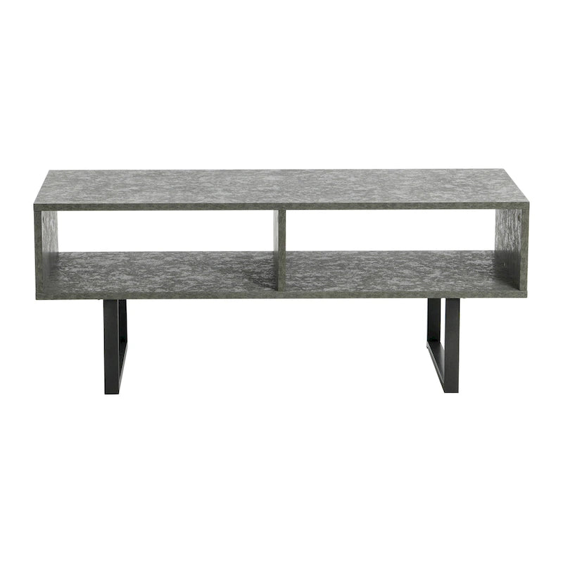 Meuble TV et Table basse rectangulaires avec rangement Coastal Oak / Slate / Black / Ashwood, convient aux téléviseurs jusqu'à 42"