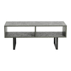 Meuble TV et Table basse rectangulaires avec rangement Coastal Oak / Slate / Black / Ashwood, convient aux téléviseurs jusqu'à 42"