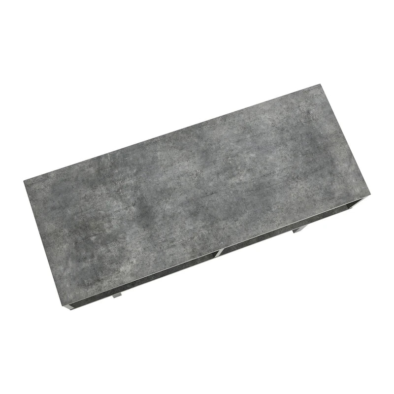 Meuble TV et Table basse rectangulaires avec rangement Coastal Oak / Slate / Black / Ashwood, convient aux téléviseurs jusqu'à 42"