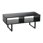 Meuble TV et Table basse rectangulaires avec rangement Coastal Oak / Slate / Black / Ashwood, convient aux téléviseurs jusqu'à 42"