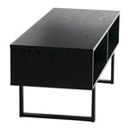 Meuble TV et Table basse rectangulaires avec rangement Coastal Oak / Slate / Black / Ashwood, convient aux téléviseurs jusqu'à 42"