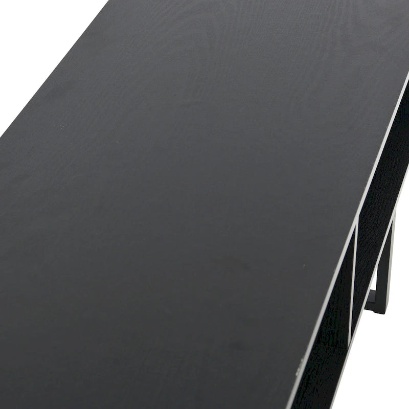 Meuble TV et Table basse rectangulaires avec rangement Coastal Oak / Slate / Black / Ashwood, convient aux téléviseurs jusqu'à 42"