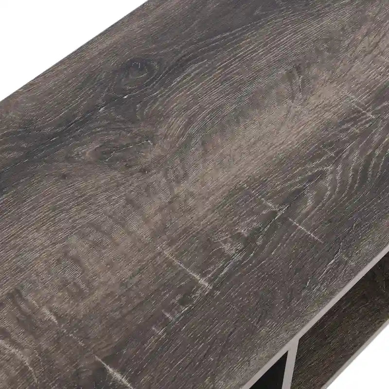 Meuble TV et Table basse rectangulaires avec rangement Coastal Oak / Slate / Black / Ashwood, convient aux téléviseurs jusqu'à 42"