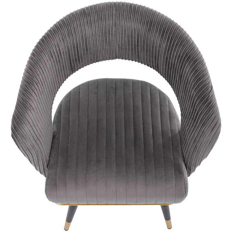 Chaises de salle à manger pivotantes en velours avec accoudoirs, gris/bleu/vert, lot de 2