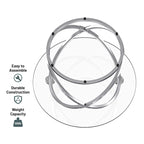 Table d'appoint ronde – Plateau verre/pierre, base chrome/or, table d'appoint 1 personne