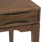 Bureau de style Mid-Century en bois massif 60" Noyer / Blanc / Gris Campagne / Noir
