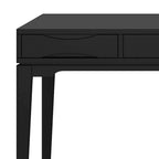 Bureau de style Mid-Century en bois massif 60" Noyer / Blanc / Gris Campagne / Noir