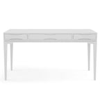 Bureau de style Mid-Century en bois massif 60" Noyer / Blanc / Gris Campagne / Noir