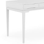 Bureau de style Mid-Century en bois massif 60" Noyer / Blanc / Gris Campagne / Noir