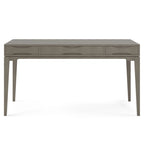 Bureau de style Mid-Century en bois massif 60" Noyer / Blanc / Gris Campagne / Noir