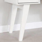 Bureau informatique scandinave Noyer Naturel / Blanc / Orme Clair avec multiprise — 1 Personne