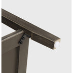 Table d'appoint à 2 tiroirs gris/vert olive — Simple