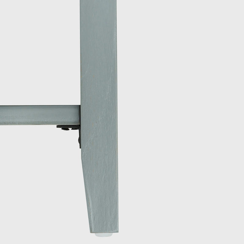 Table d'appoint à 2 tiroirs gris/vert olive — Simple
