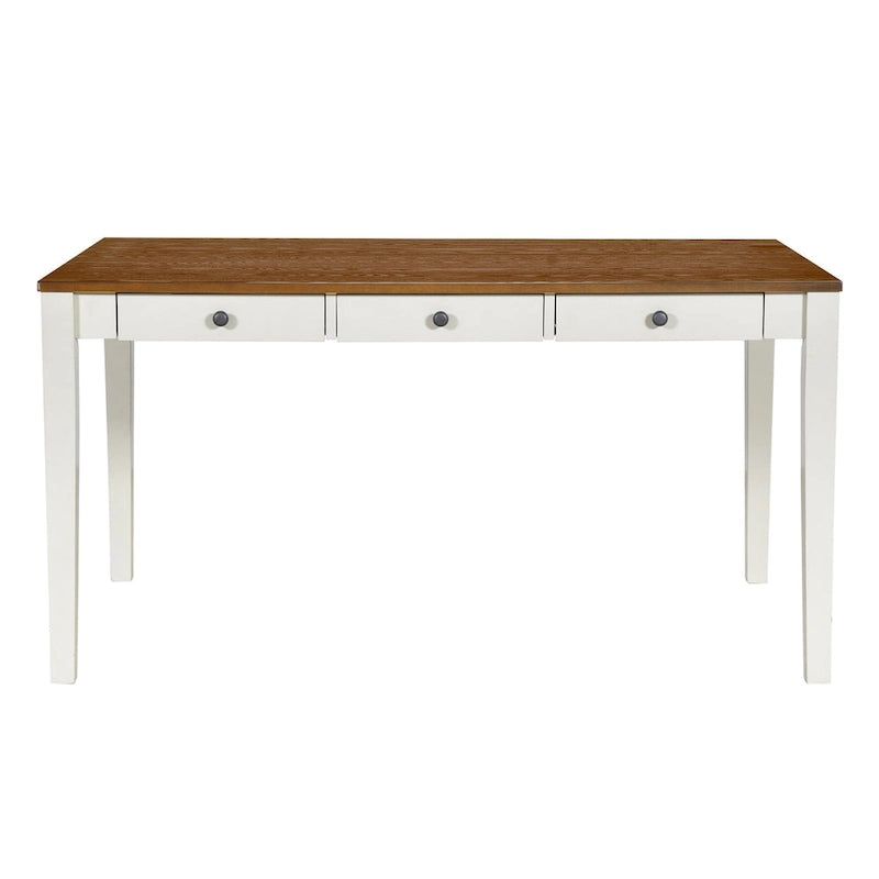 Ensemble de salle à manger 6 pièces bleu et gris antique pour 5 personnes