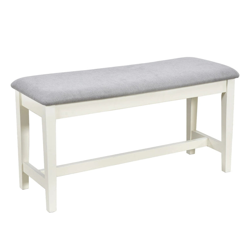 Ensemble de salle à manger 6 pièces bleu et gris antique pour 5 personnes