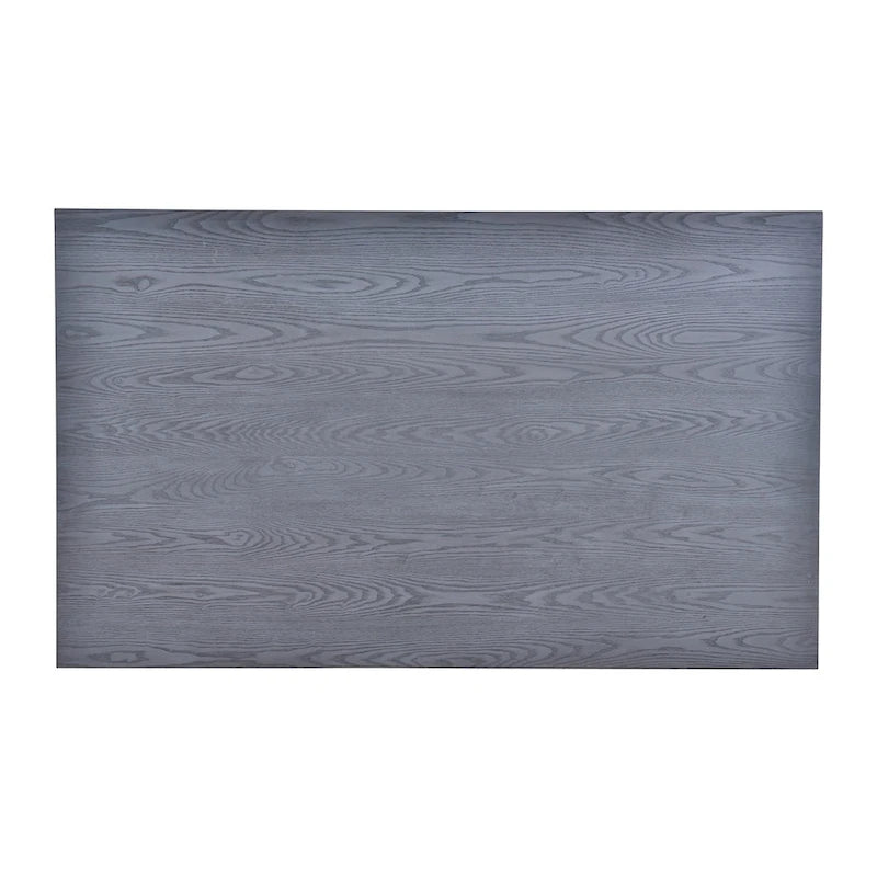 Ensemble de salle à manger 6 pièces bleu et gris antique pour 5 personnes