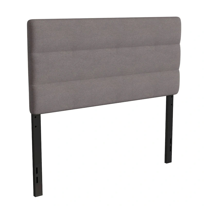 Tête de lit en faux lin capitonné — Bleu / Gris / Taupe / Crème | Simple / Double / Queen / King
