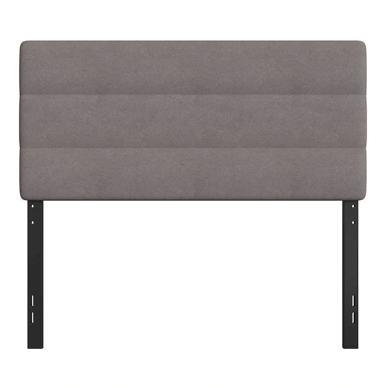 Tête de lit en faux lin capitonné — Bleu / Gris / Taupe / Crème | Simple / Double / Queen / King
