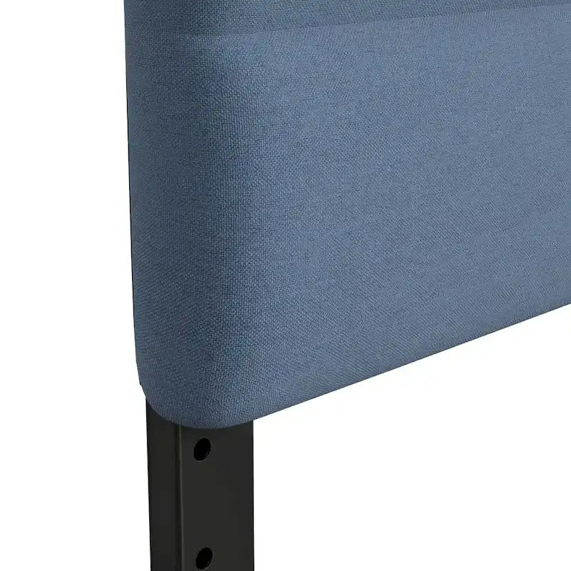 Tête de lit en faux lin capitonné — Bleu / Gris / Taupe / Crème | Simple / Double / Queen / King