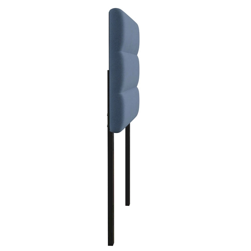 Tête de lit en faux lin capitonné — Bleu / Gris / Taupe / Crème | Simple / Double / Queen / King