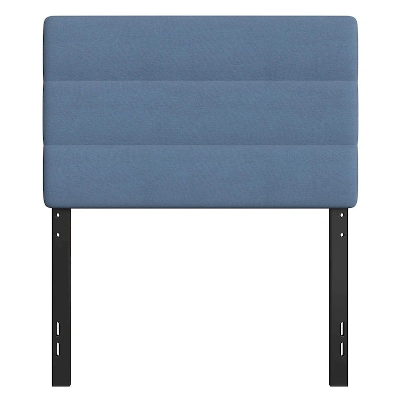 Tête de lit en faux lin capitonné — Bleu / Gris / Taupe / Crème | Simple / Double / Queen / King
