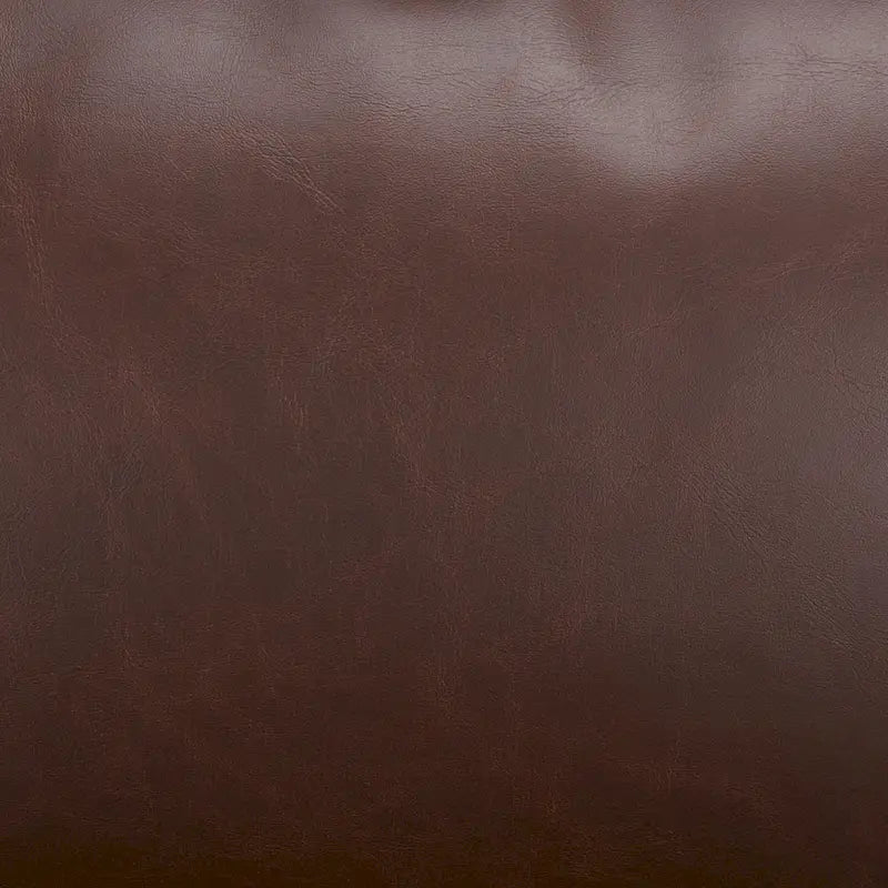 Fauteuil d'appoint individuel de couleur marron foncé/noir, style sling, avec coussin rembourré.