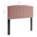 Tête de lit capitonnée en velours (vert-bleu / bleu marine / blanc / anthracite / rose poudré) — Grand lit / Très grand lit