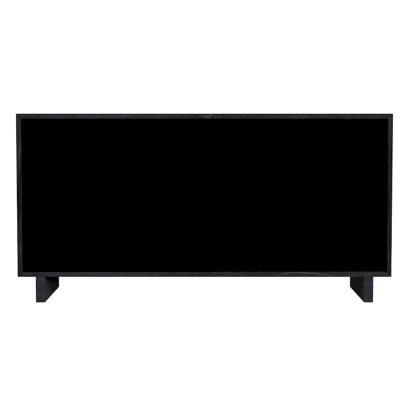 Commode 6 tiroirs – Noir délavé / Noyer brun / Chêne clair