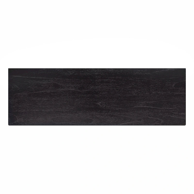 Commode 6 tiroirs – Noir délavé / Noyer brun / Chêne clair