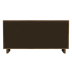 Commode 6 tiroirs – Noir délavé / Noyer brun / Chêne clair