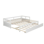 Lit de repos gigogne simple-double, coloris expresso/gris/blanc, couchage 1 ou 2 personnes