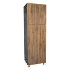 Meuble utilitaire à quatre portes – Brun / Blanc cassé / Blanc / Noir / Gris / Transparent | 36" x 90" x 23 3/8"