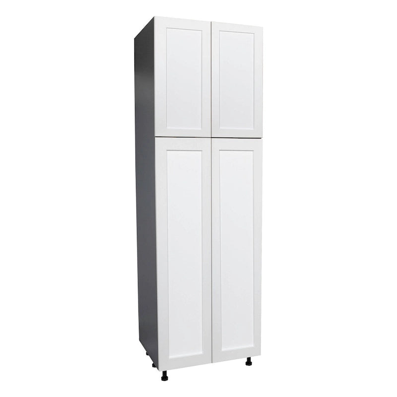 Meuble utilitaire à quatre portes – Brun / Blanc cassé / Blanc / Noir / Gris / Transparent | 36" x 90" x 23 3/8"