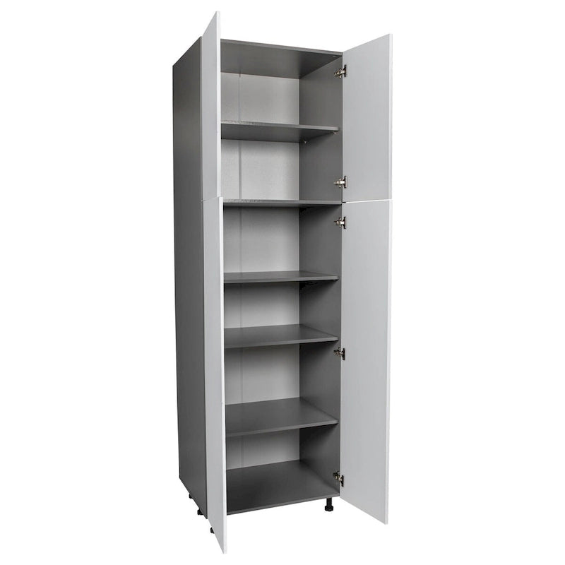 Meuble utilitaire à quatre portes – Brun / Blanc cassé / Blanc / Noir / Gris / Transparent | 36" x 90" x 23 3/8"