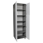 Meuble utilitaire à quatre portes – Brun / Blanc cassé / Blanc / Noir / Gris / Transparent | 36" x 90" x 23 3/8"