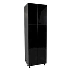Meuble utilitaire à quatre portes – Brun / Blanc cassé / Blanc / Noir / Gris / Transparent | 36" x 90" x 23 3/8"