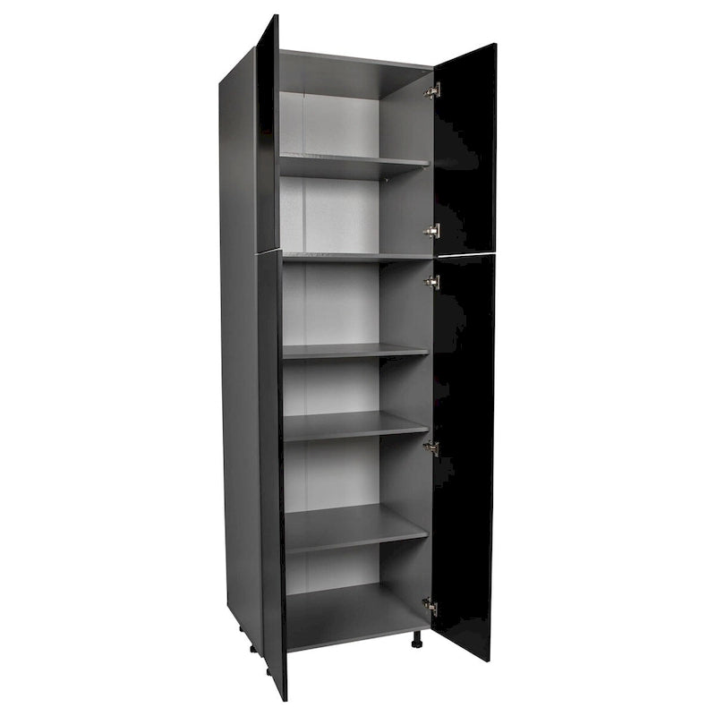 Meuble utilitaire à quatre portes – Brun / Blanc cassé / Blanc / Noir / Gris / Transparent | 36" x 90" x 23 3/8"