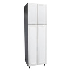 Meuble utilitaire à quatre portes – Brun / Blanc cassé / Blanc / Noir / Gris / Transparent | 36" x 90" x 23 3/8"