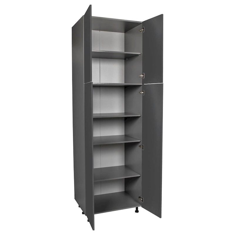 Meuble utilitaire à quatre portes – Brun / Blanc cassé / Blanc / Noir / Gris / Transparent | 36" x 90" x 23 3/8"