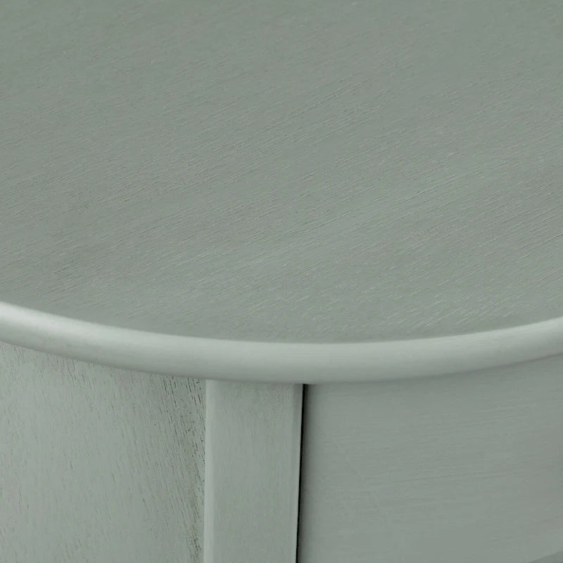 Meuble d'appoint gris en bois avec tiroir et porte, 1 personne
